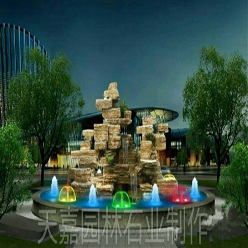 番禺水幕墙喷泉设计